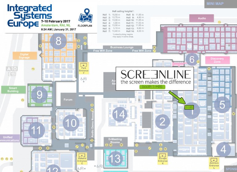 ScreenLineSrl's tweet image. Counting down the days until the biggest #ISE2017. Come and see the largest screen of our range! A 12 metre motorized screen!