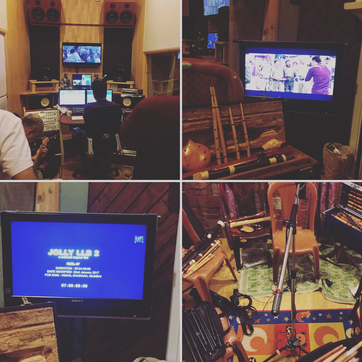 Parasnathflute's tweet photo. One more Score is done for upcoming #jollyllb2 #happytobepart #woodwinds #flutesection #bgmscore #lovemyjob https://t.co/svcV4yPUlg