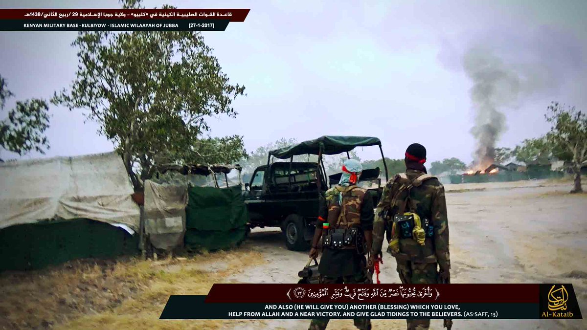 KiambuTweep's tweet photo. BREAKING: #AlShabaab releases 100+ graphic photos of #Kulbiyow attack, mostly dead #KDF soldiers. Seems to be at least 50 bodies. https://t.co/DGyHf6uV7t