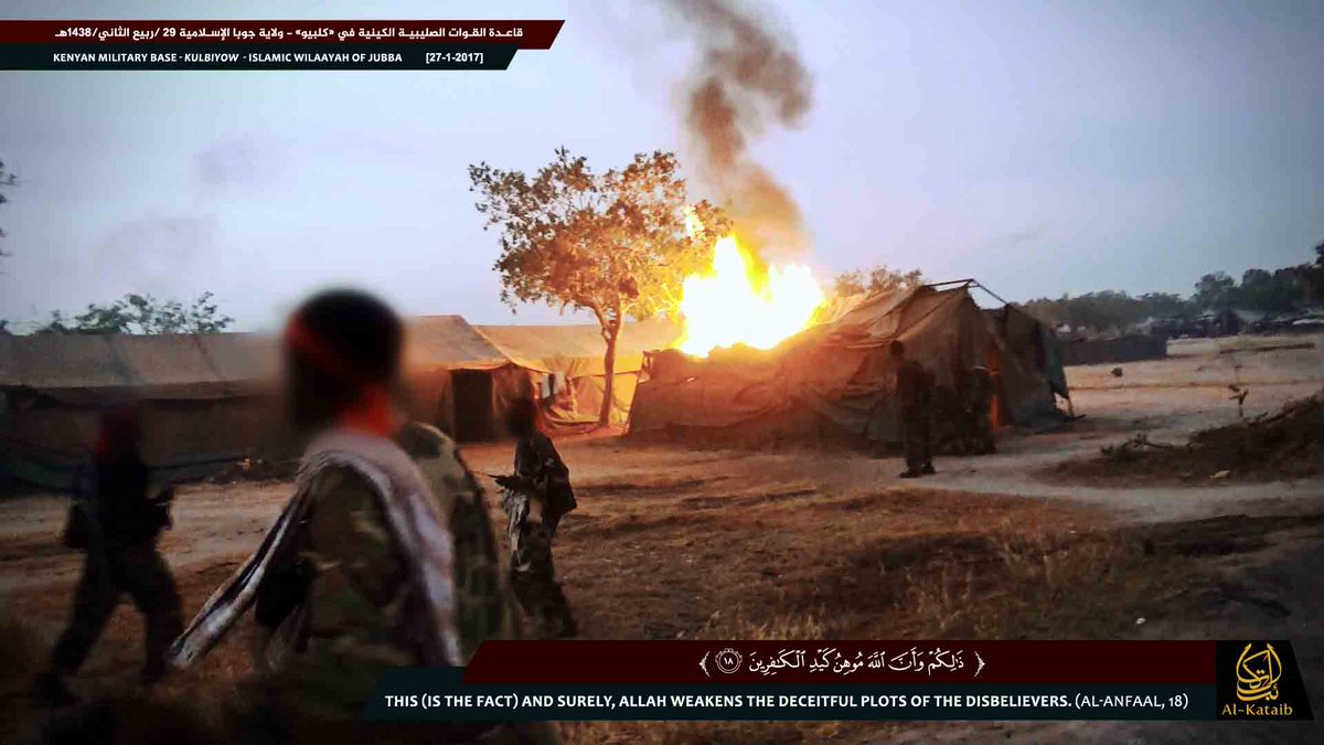 KiambuTweep's tweet photo. BREAKING: #AlShabaab releases 100+ graphic photos of #Kulbiyow attack, mostly dead #KDF soldiers. Seems to be at least 50 bodies. https://t.co/DGyHf6uV7t