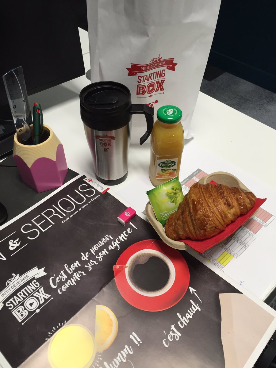 Leacrobat's tweet photo. Merci @Mediapilote pour le petit déj! C'est trop gégé. Le matin parfait #Marketing #communication #startingbox @julienburon https://t.co/AfVuJ9Kfg0