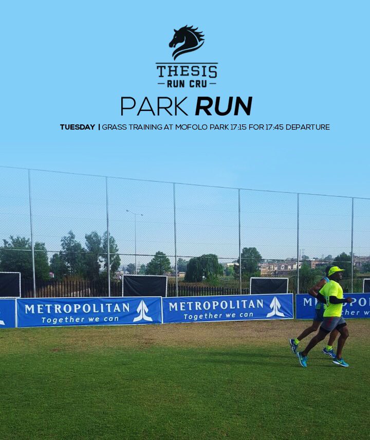 ThesisRunCru's tweet photo. NEVER NOT RUNNING ππ½ πΎπ today, Mofolo Park, 17:15 for 17:45 departure. #thesisruncru #slyza #runningculture #grasstraining #runsoweto #nike https://t.co/wOVfKQK813