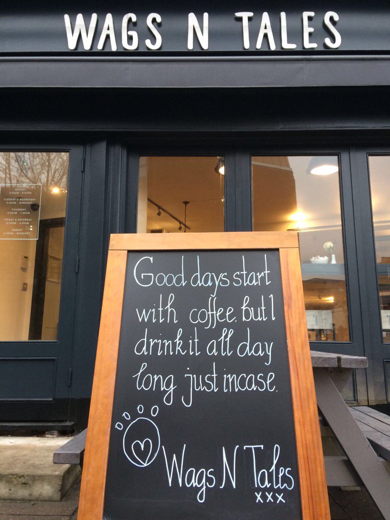 wagsntales's tweet photo. How to have good days &amp; great coffee.
Good morning #Surbiton! #Specialitycoffee #coffeeshophumour #coffeeshopwisdom https://t.co/0152e03qAs