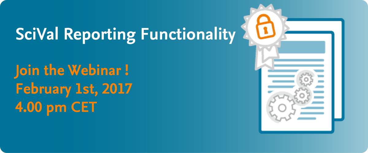 SciVal's tweet image. Join our webinar tomorrow and learn everything about SciVal&apos;s reporting functionality: bit.ly/2kmk2qk #webinar #savetimeandeffort
