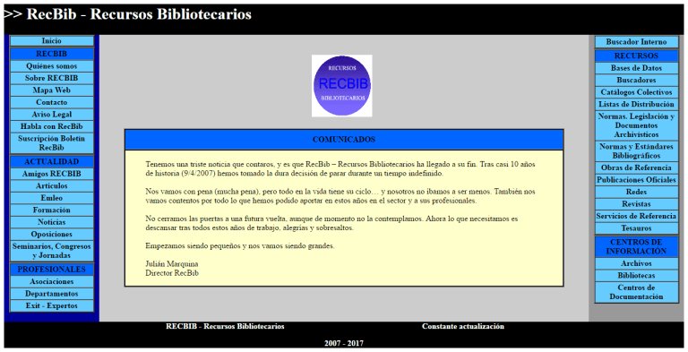JulianMarquina's tweet photo. El punto final de #RecBib - Recursos Bibliotecarios https://t.co/qpkaOKl8j1
#biblioteca #archivo #InfoDoc https://t.co/JSN6wE4ugZ