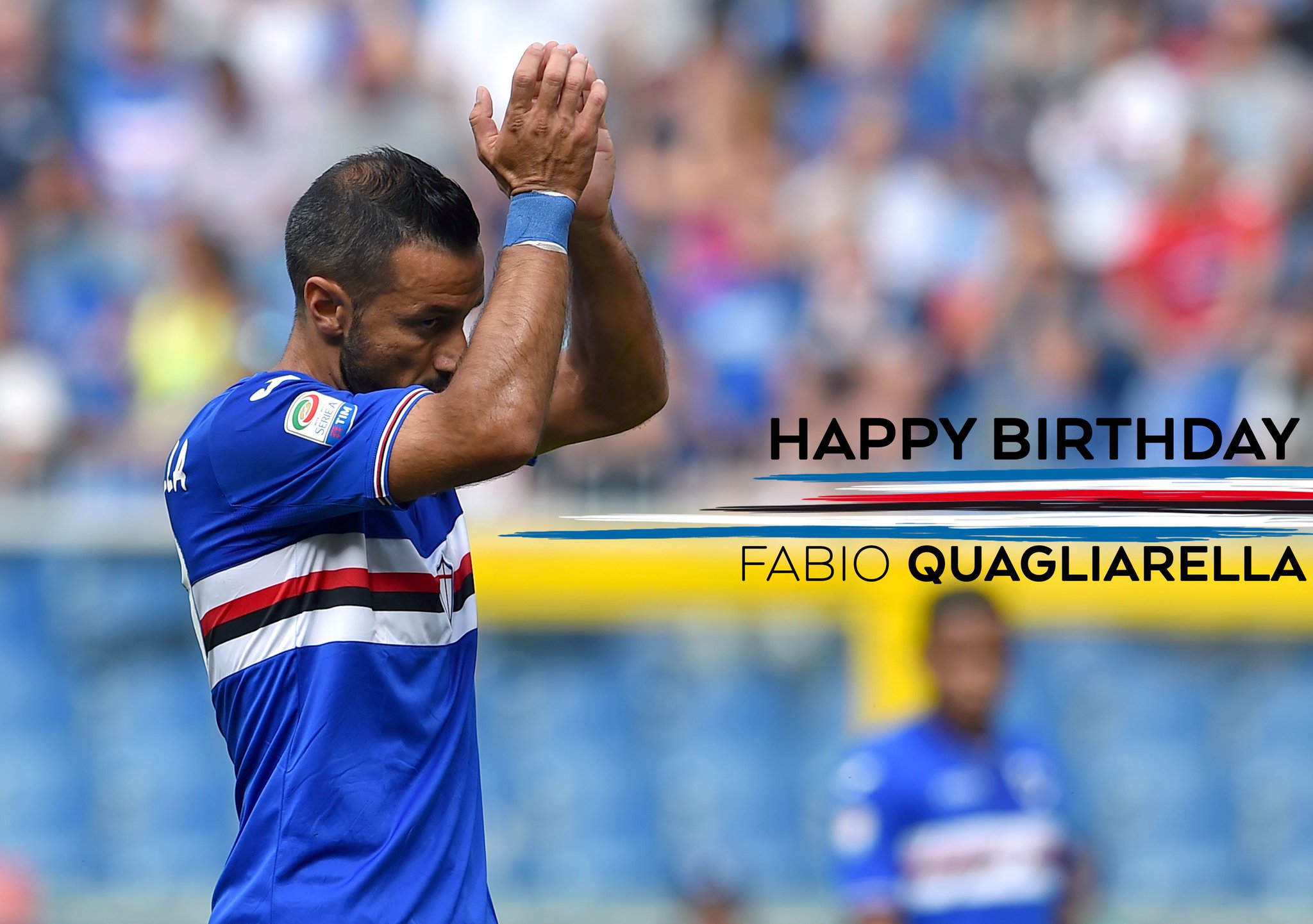  Happy birthday, Fabio The Blucerchiati striker turns 34 today. 