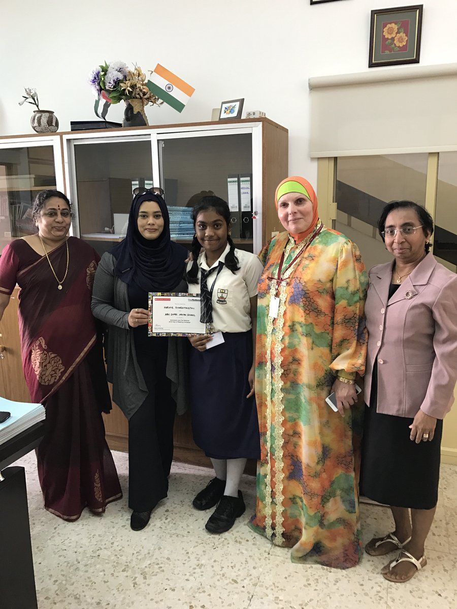 scholastic_me's tweet photo. #WhereIsScholasticToday? @fahmidaseitz at Abu Dhabi Indian School. Congratulations Harinie! #UAEreads #LiteracyProLibrary #LiteracyPro https://t.co/KhBzyXkkIh