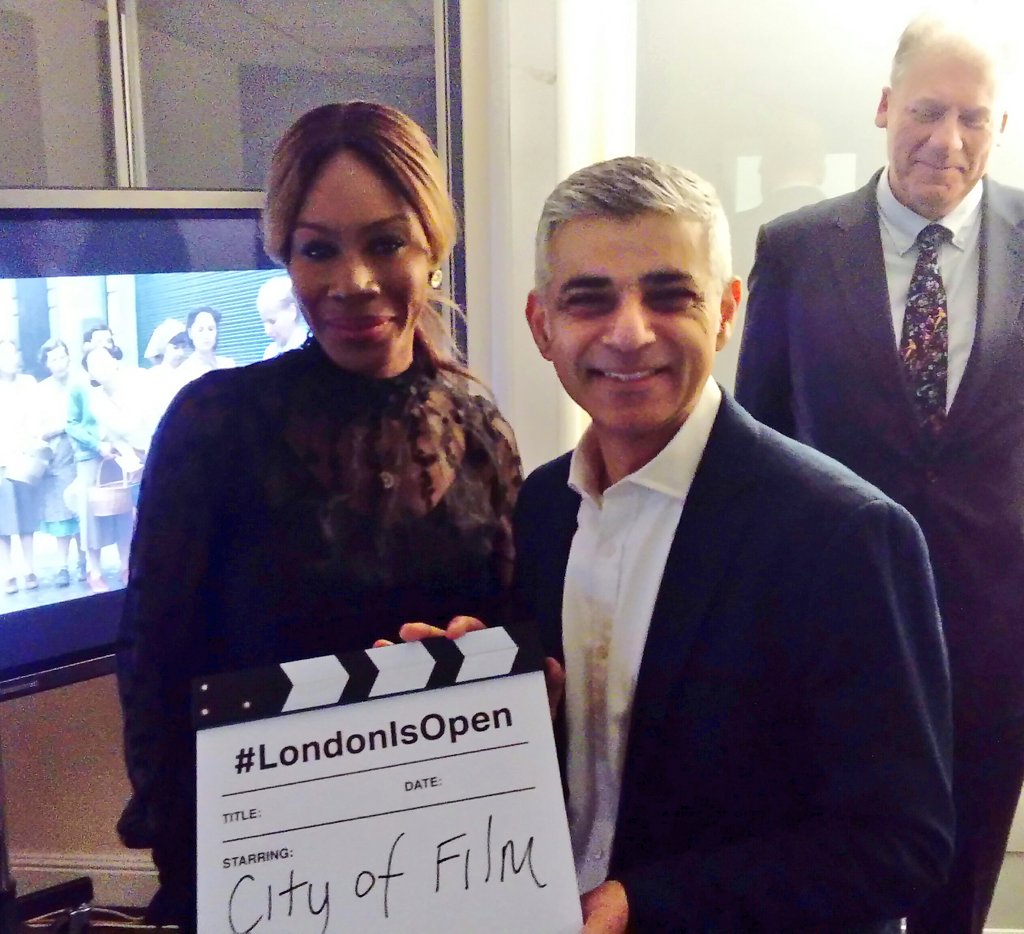 SadiqKhan's tweet photo. Fascinating behind the scenes look at the world of post-production with BAFTA award-winning director @AmmaAsante #CityofFilm #LondonIsOpen https://t.co/UMklGYdz2F