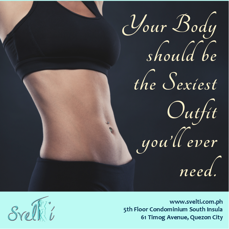 svelti_ph's tweet photo. Shape up that body figure and achieve your #SexyGoals.
Call us at 0918-8-SVELTI (783584) for FREE Consultation.  #LoveThySelf #sveltiph https://t.co/YEBCrv6y7E