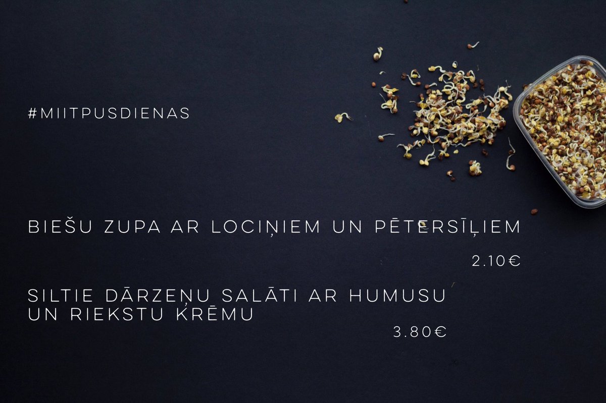 Ir klāt. veselīgi - pozitīvais pusdienu laiks.