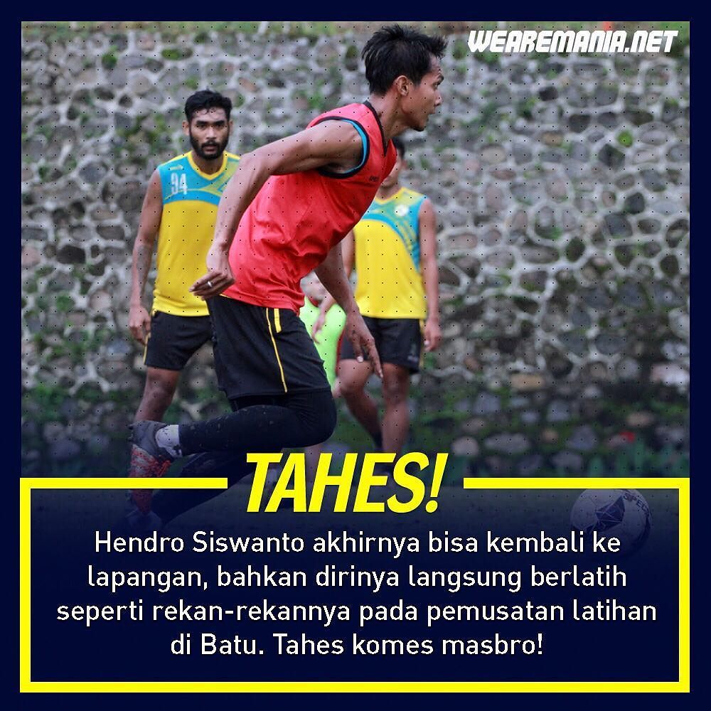 we_aremania's tweet photo. Hendro wis Tahes! ππ #Bangkit #Hendro #TCBatu https://t.co/Xn4SwAs27M