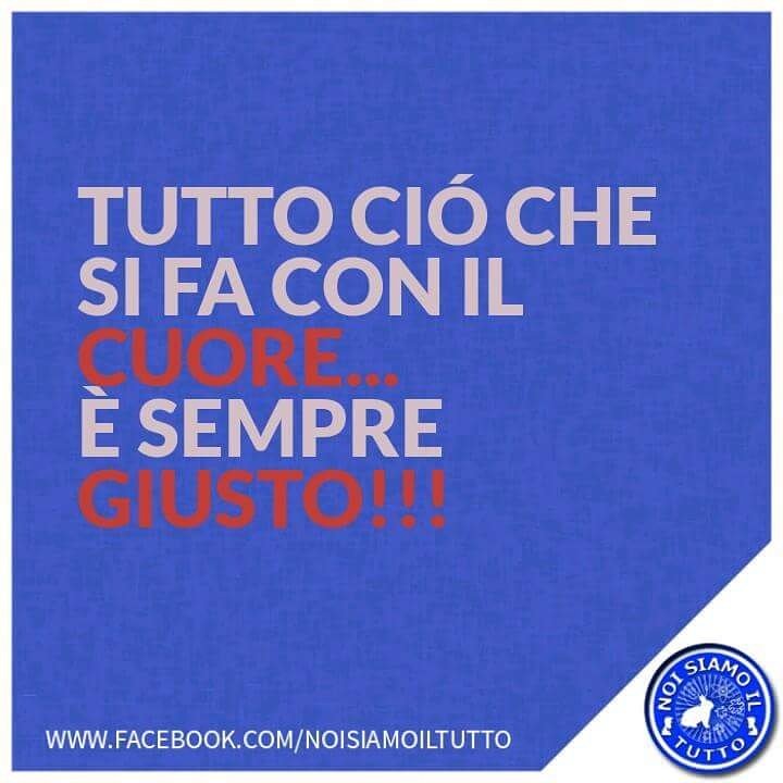 noisiamoiltutto's tweet photo. Tutto ciò che si fa con il #cuore è sempre giusto. #seguiilcuore https://t.co/Fj8CItHD73
