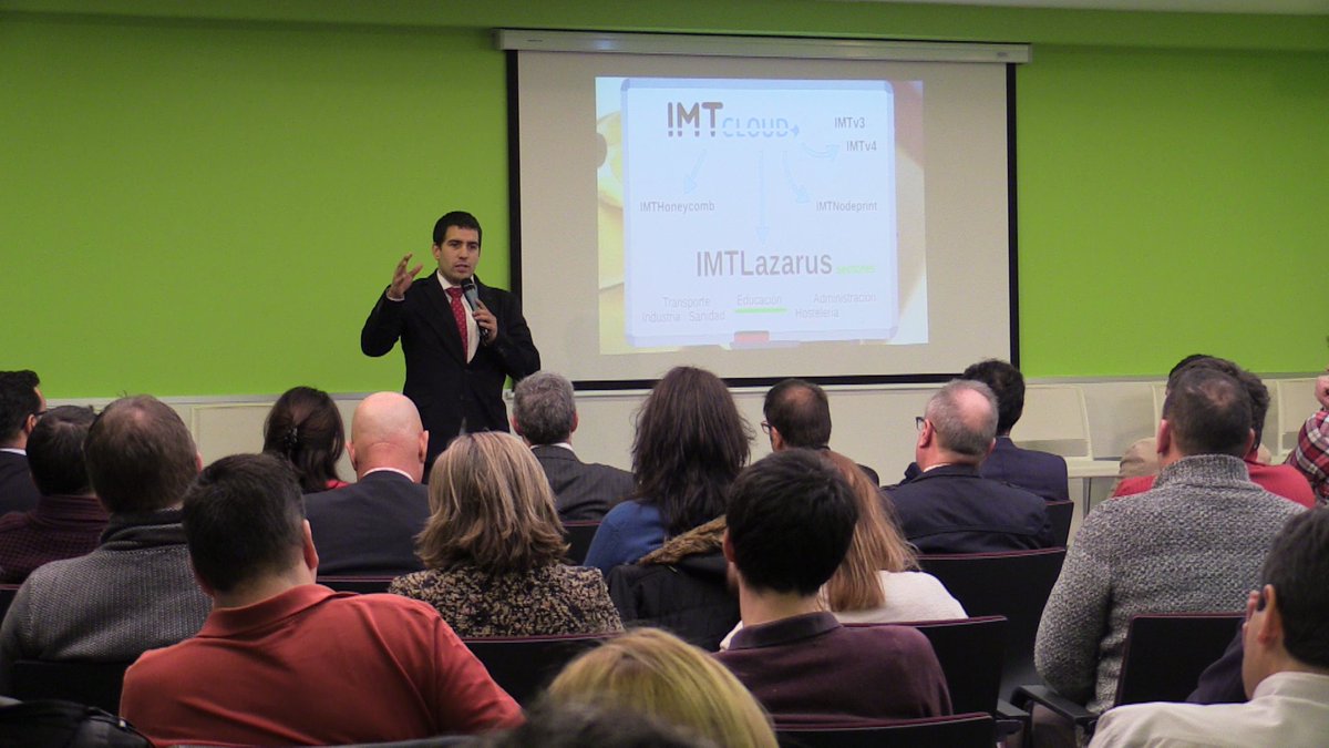 Innobasque's tweet photo. Aforo completo en la jornada-coloquio #Innovación Vasca en la Movilidad e Integración Colaborativa de @Bizkaired e IMTLazarus en @Innobasque https://t.co/B9xYM7HGXF