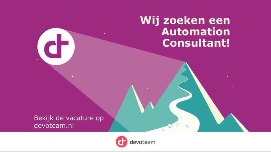 DevoteamNL's tweet photo. Zit #DevOps in je genen? Kom #werken bij @Devoteam #vacature #IT #automation #devoteamnl #devoteam https://t.co/4rOCK9soo0 https://t.co/rtV5UfANg2