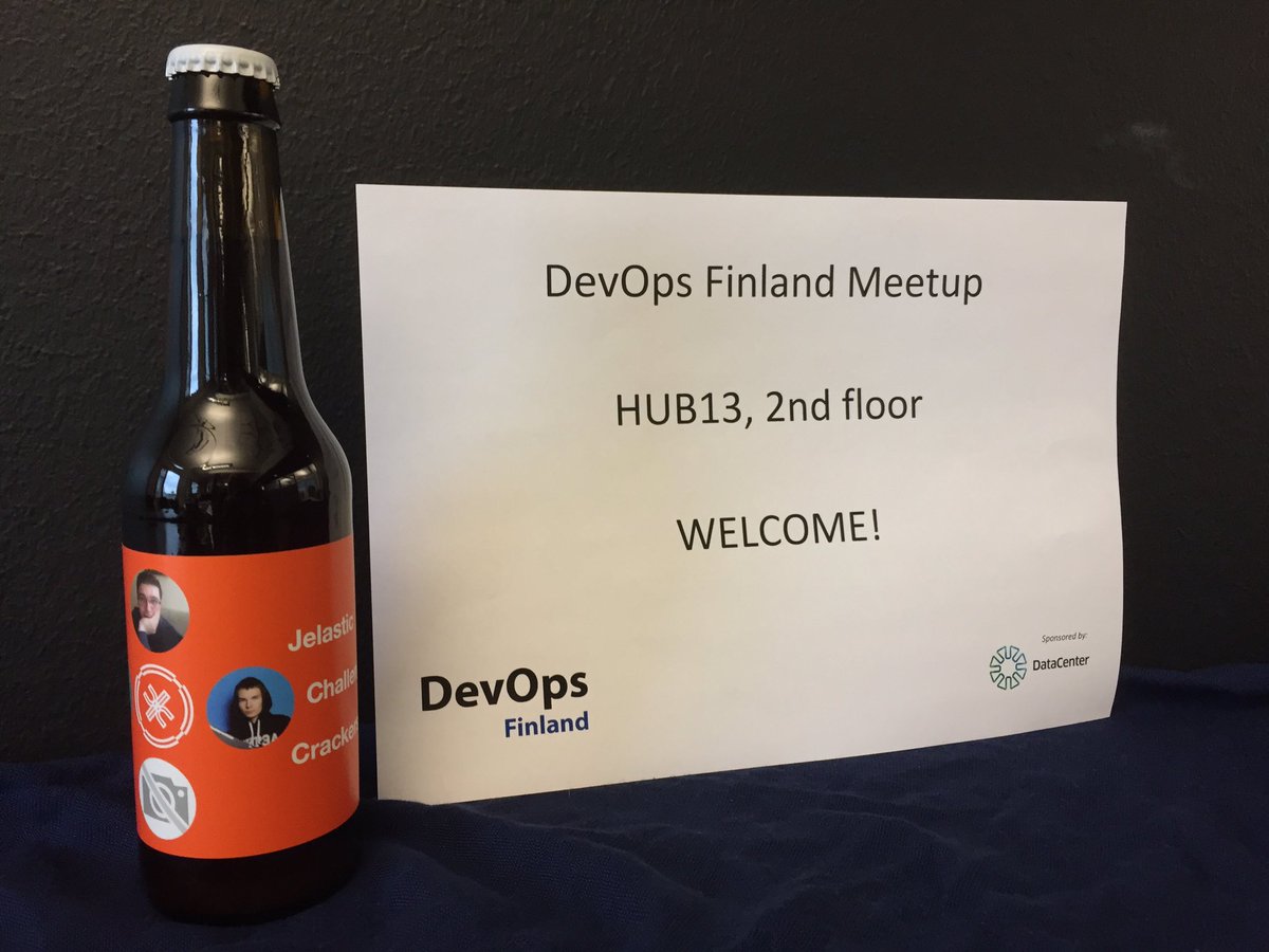 ValttiKumppanit's tweet photo. We're getting excited! Ready for todays #meetup with @DevOpsFinland! #Junction2016 prize pictured :) #devops https://t.co/vVZjUFBB5E