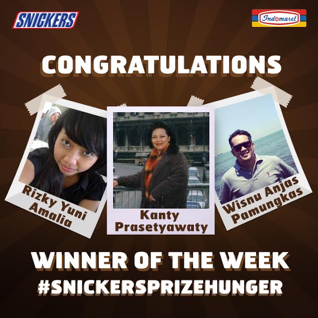 Selamat buat para pemenang #SnickersPrizeHunger period 2 yg dapetin Xiaomi Yi dari SNICKERS! Buat yg blm menang, yuk masih ada kesempatan!