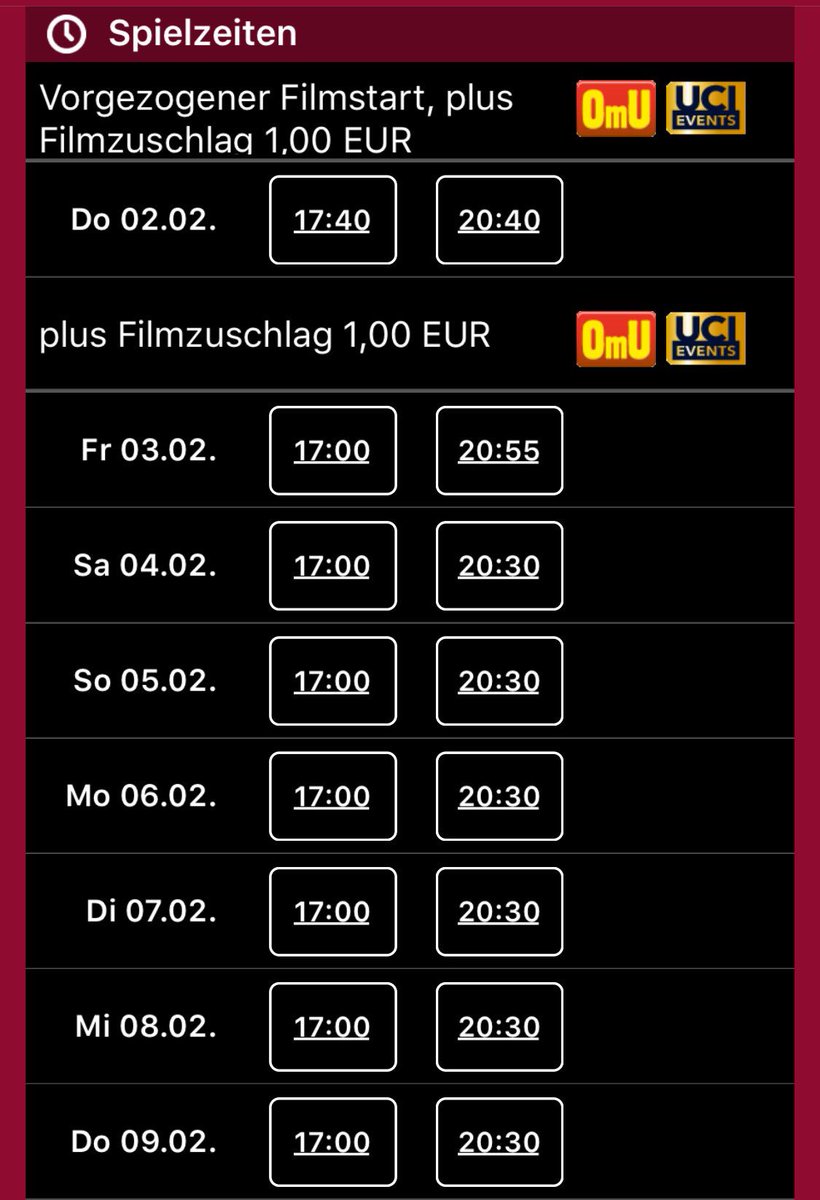 SRKAustria's tweet photo. UPDATE !!! 🚨🚨🚨
RAEES Spielzeiten sind da !
RAEES movie times are out !
https://t.co/1TL14mGJ0f
#RaeesInAustria #RaeesFDFS https://t.co/7neuW3BUQ5