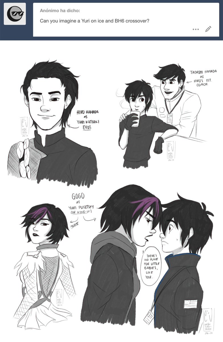 ureshi_universe's tweet photo. I enjoyed answering this Anon XD #yurionice #bighero6 #crossover #anonasks #digitalart #YuriOnIceLatino https://t.co/coyCTCxH9L
