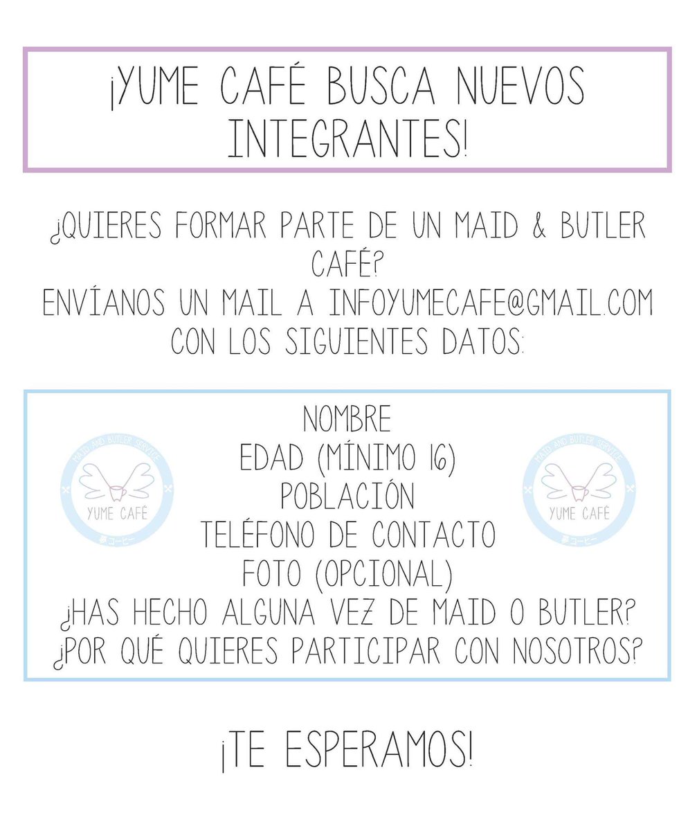 _yumecafe's tweet photo. Último día, tenéis hasta las 23:59 de hoy para mandarnos vuestra solicitud 💜 https://t.co/BX0nhAeSRQ