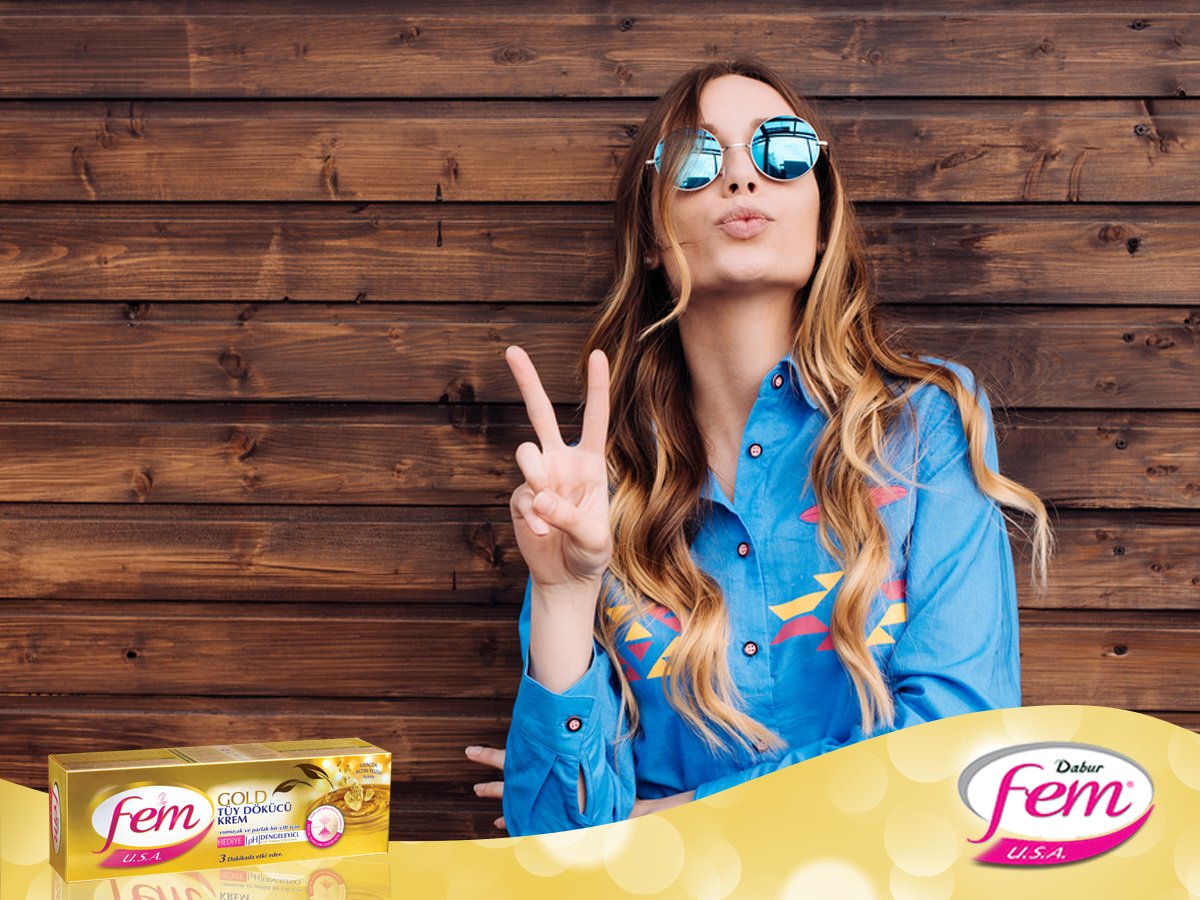 FemTurkiye's tweet photo. Fem Gold Tüy Dökücü Krem ile tüylerinizden kurtulup ışıltılı bir cilde ne dersiniz? ;) https://t.co/scW6urTXxX