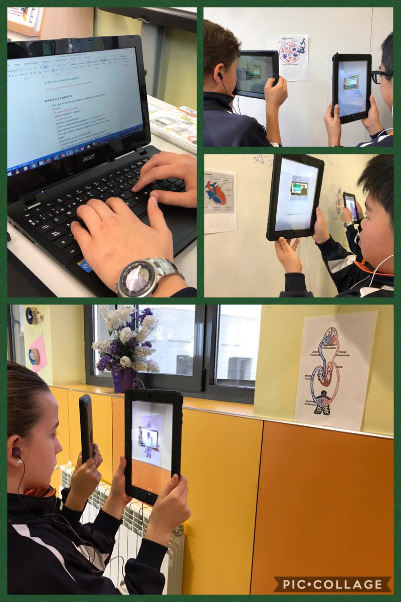 JaviNavares's tweet photo. 6º EP @nazaretoporto Investigamos con @aurasma el #aparatocirculatorio y redactamos las conclusiones #nutriApps @AAgustinos https://t.co/J2WekyCRb3