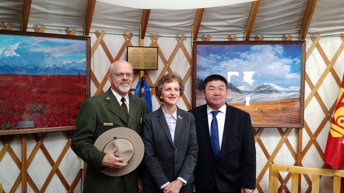 Tom Medema (@tom_medema) on Twitter photo Great pleasure to join <a href="/USAmbMongolia/">Ambassador Richard Buangan</a> in dedicating the new visitor ger honoring <a href="/DenaliNPS/">Denali National Park</a> and Alti Mountains at US Embassy. Great pleasure to join <a href="/USAmbMongolia/">Ambassador Richard Buangan</a> in dedicating the new visitor ger honoring <a href="/DenaliNPS/">Denali National Park</a> and Alti Mountains at US Embassy.