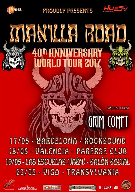 ArtGatesRecords's tweet photo. .@GrimComet desvelan sus próximas fechas junto a @Manillaroad
#Gidleh #GrimComet #AGR @Kivents1 https://t.co/XpnvxpwUeJ