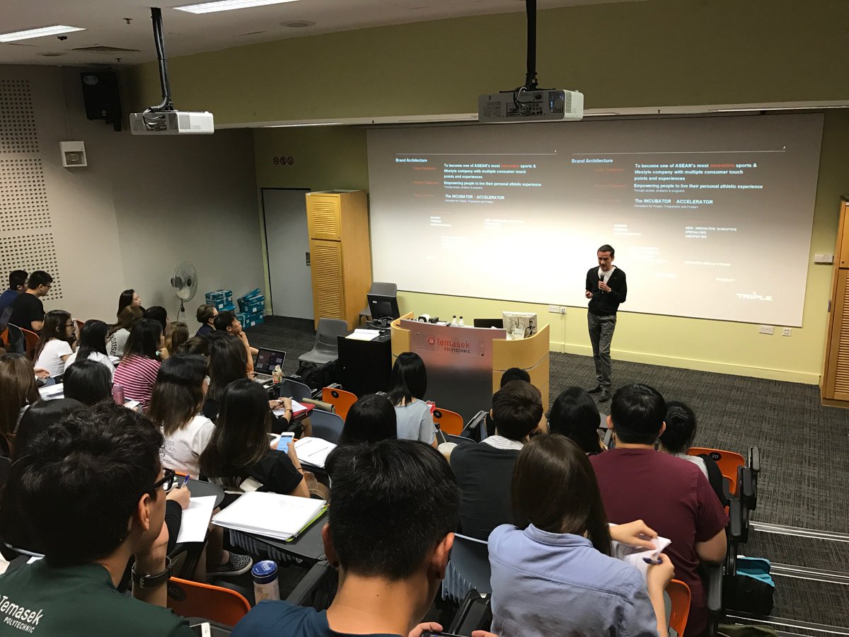 TPBizSchool's tweet photo. Last week, Mr Michael Binger, CEO of Triple Pte Ltd spoke to RMT seniors about Under Armour’s regional marketing &amp; growth strategies. https://t.co/blEGvgE7Aq