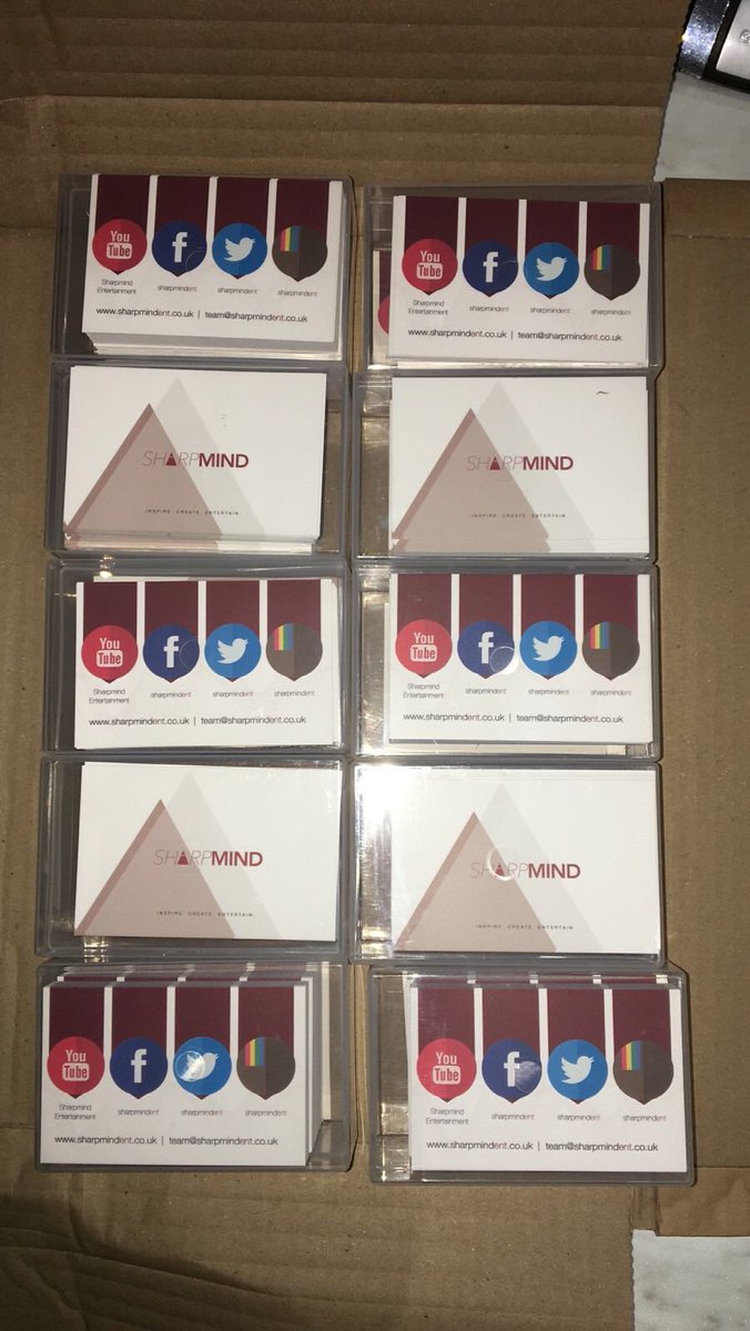 SharpMindEnt's tweet image. Business cards are ready #Sharpmind
