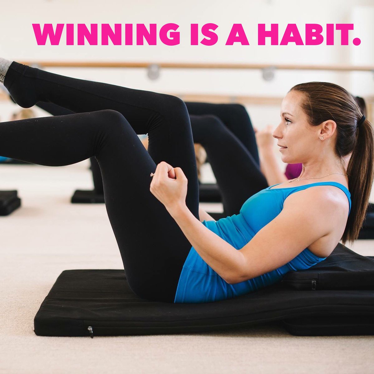 BarMethodBville's tweet photo. Winning is a habit. Come practice it with us! #baristhemethod #barlife #barreaddict #bvilelbaremthod #barmethod https://t.co/ZS4fm5g7e4