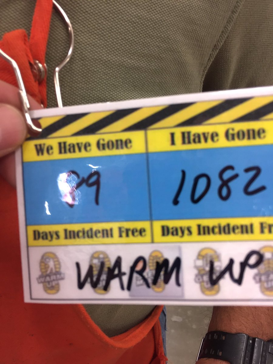 FarberGary's tweet photo. Focused on safety weekly "warm up" this weeks topic. #52 weeks strong #LOB @JarrodFarmer4 @toddtsolomon1 https://t.co/51Vad3Zhg2