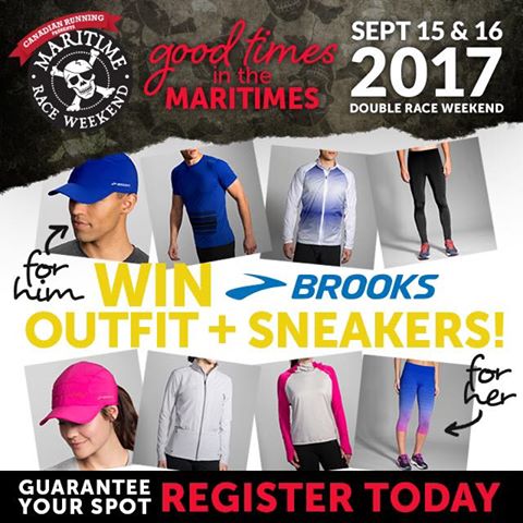 2 major <a href="/BrooksRunningCA/">BrooksRunningCanada</a> registration prizes to give away tomorrow! Do you want one? Register before midnight! MaritimeRaceWeekend.com