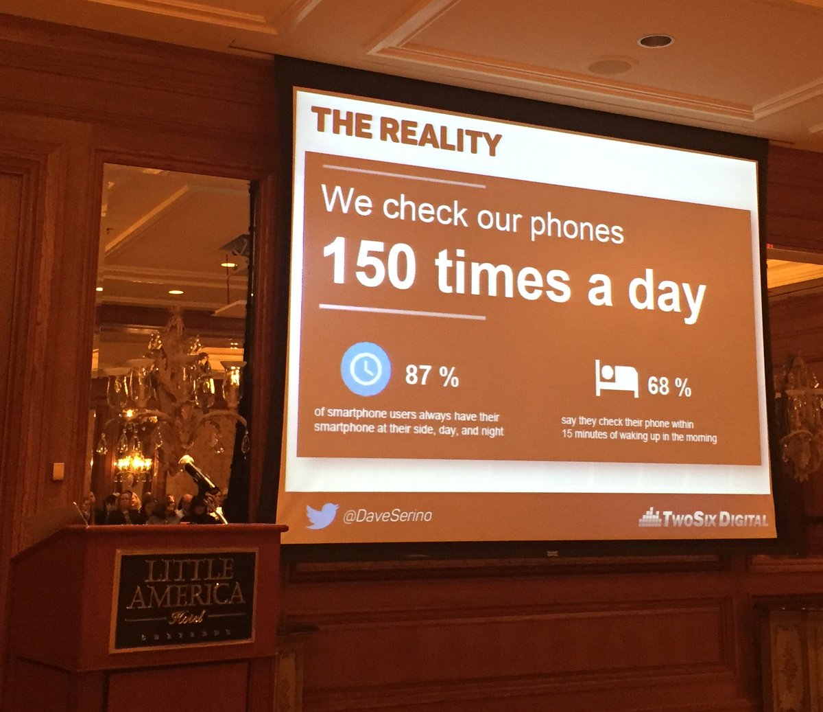 april_ingle's tweet photo. Guilty. (Although, sadly, 150 is probably low for me) Insights from @DaveSerino #wygovcon https://t.co/qQp0JxJHix