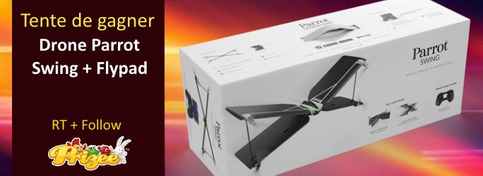 prizee_officiel's tweet photo. Nouvel RT + Follow @prizee_officiel ! Un #Drone Parrot Swing à #gagner ! Tirage le 07/02  #Concours https://t.co/ZXjFm9jLGW https://t.co/t86E6Ee9R2