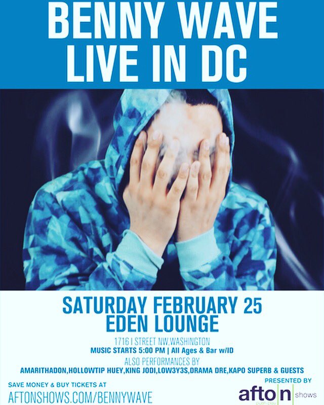 MikeSchroed's tweet image. Come support @Benny_Wave get your tickets here!! aftonshows.com/BennyWave #DMV #dmvmusic #localrap #hiphop #beach #music #dc