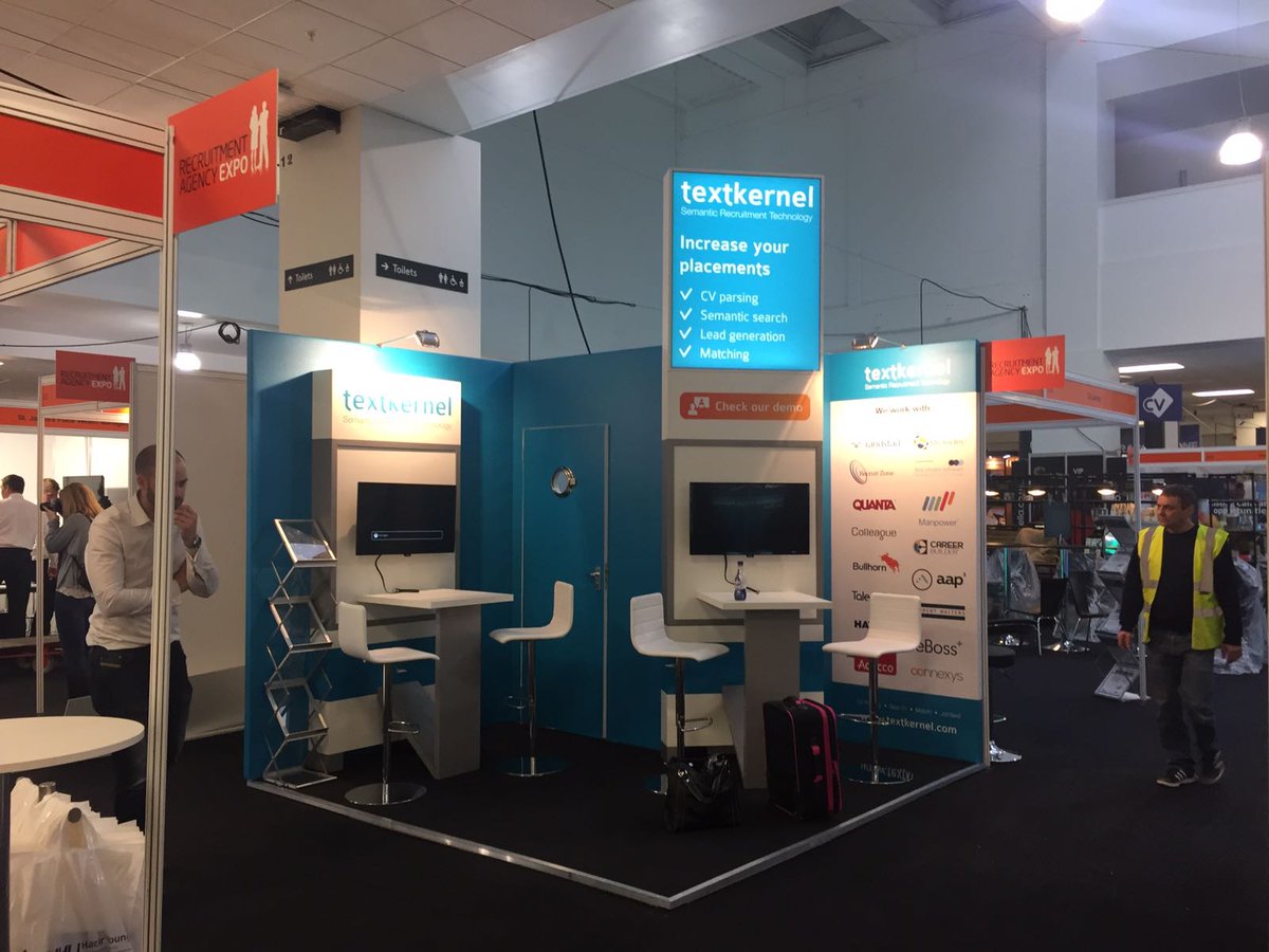 Textkernel's tweet image. We&apos;re ready for the #recexpo! Meet the @Textkernel crew tomorrow at stand C7 @recexpo for #CVparsing #Sourcing #Matching #Jobfeed &amp;amp; #Leadgen