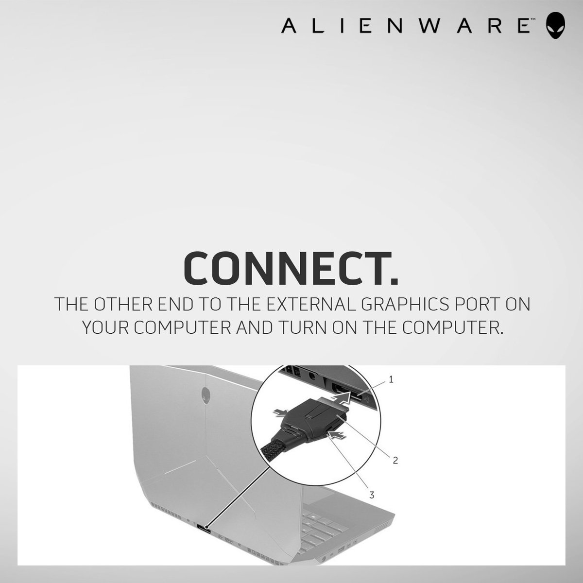 AlienwareTech's tweet photo. Ever wondered if you're connecting the #AlienwareGraphicsAmplifier correctly? Check this out! https://t.co/ifpAxdvU8I