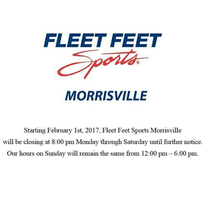 FFMorrisville's tweet photo. Starting tomorrow, February 1st, we will have an adjustment to our normal business hours. https://t.co/SWaszdbXtW