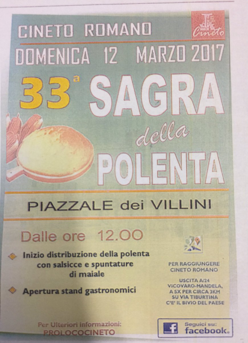 ProLocoCineto's tweet photo. Vi aspettiamo @disagrainfesta @dentromagazine @Tiburno1 @SagreinFesta @SagreLazio @Sagrede20 @SagreNelLazio @LazioEventi @romatoday https://t.co/ndoYAdBBlJ