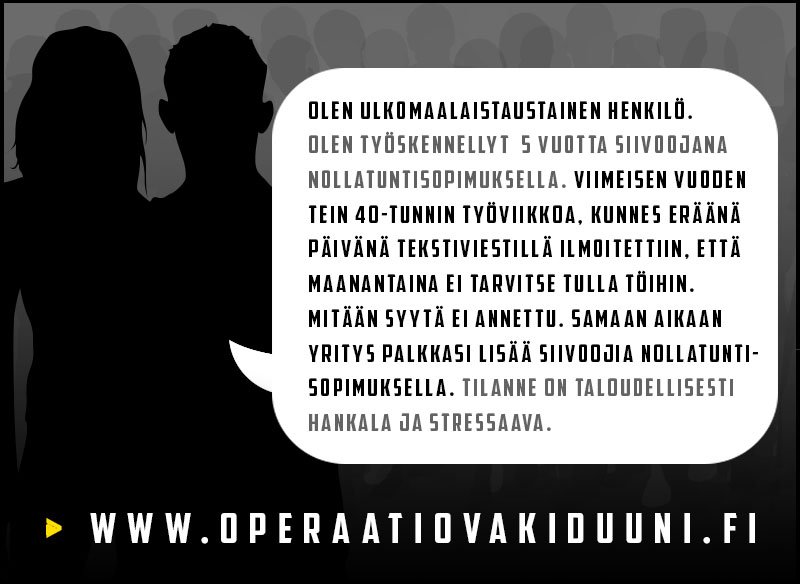Ei ole reilua ei. Tunnit nollaan ilman mitään syytä ja samalla lisää pätkätyöntekijöitä sisään. #Vakiduuni <a href="/filsdeproust/">juhana vartiainen</a> <a href="/lindstrom_jari/">Jari Lindström</a>