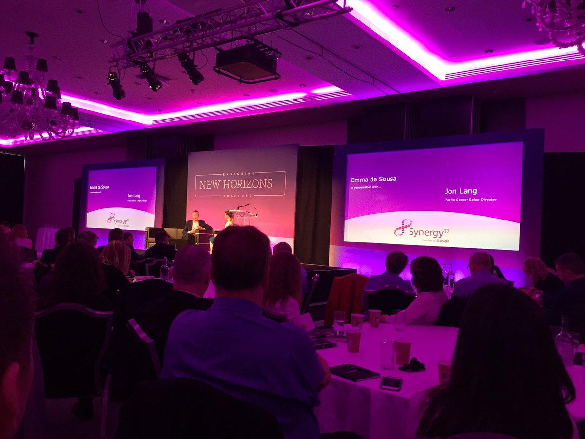 RachelCormack_'s tweet image. Insight's Public Sector Sales Director, Jon Lang, speaks to @Insight_UK MD Emma de Sousa about his 2017 strategy #Synergy17