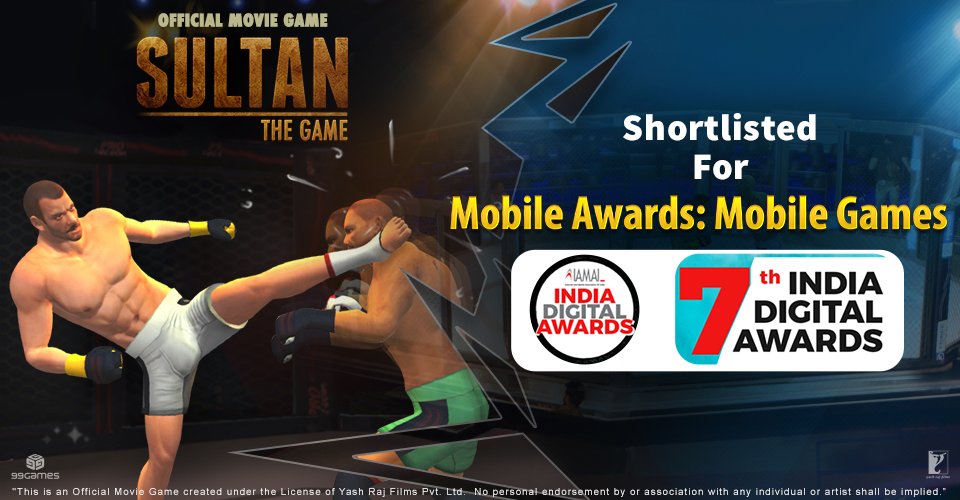 sultanthegame's tweet photo. Another Reason to Celebrate!
@sultanthegame nominated for 7th India Digital Awards under MOBILE GAMES category at @IAMAIForum
#Sultan #IAMAI https://t.co/LBetlkZ7yO