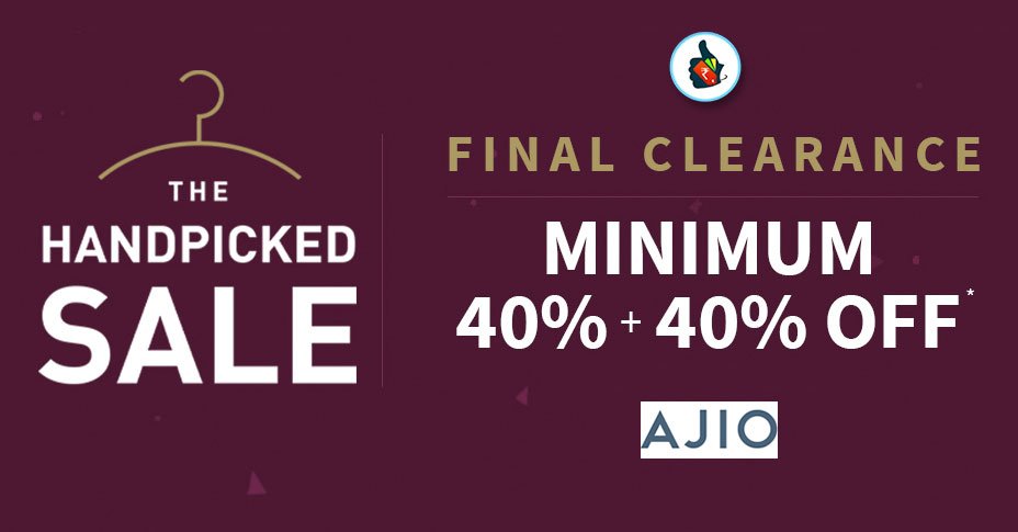 DealsNPrice's tweet photo. #TheHandpickedSale is up for grabs at the best prices ever! #fashion Shop at https://t.co/NOP8bD0BtF. #DealsnPrice #DoubtIsOut #AJIOLove https://t.co/r5Uj7AEUgl