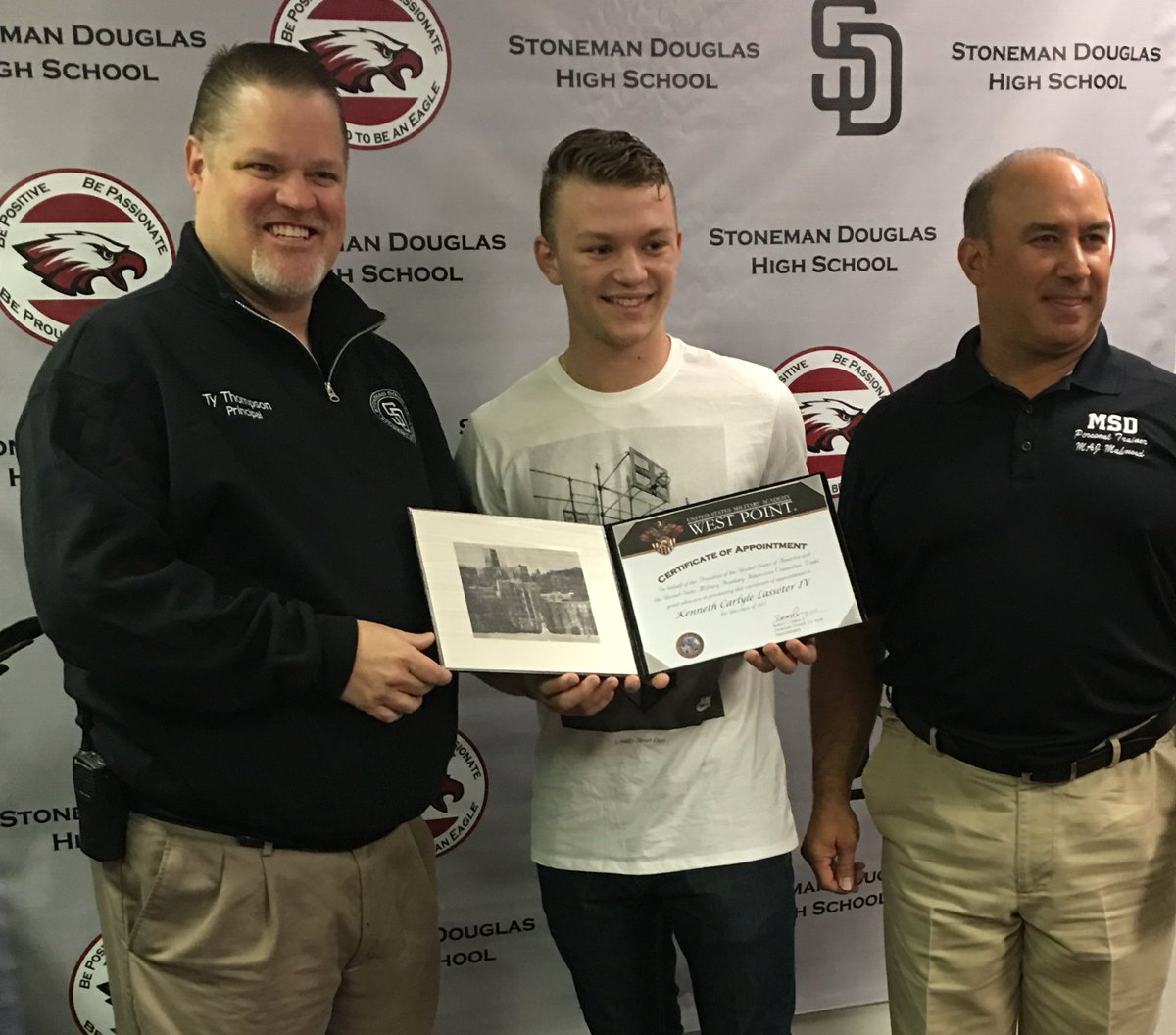 Congratulations to Kenny: our first ever ROTC cadet to get accepted into West Point! #makingschoolhistory