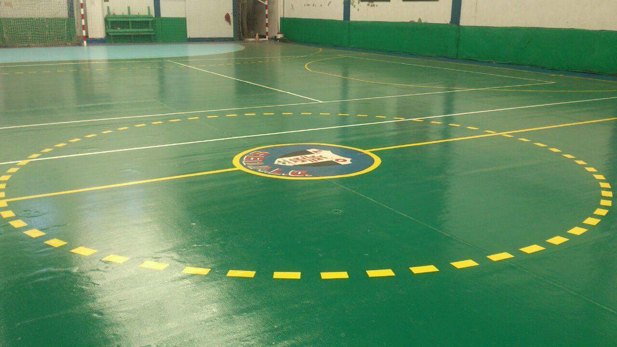 SedaloHandball's tweet photo. Ya casi lista, así esta quedando la cancha para la vuelta al torneo. MÁS LINDA NO PUEDE SER 💘 https://t.co/ENptr0ucbC