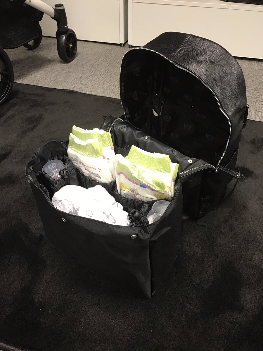 Our new rucksack baby changing bag with removable inside 😍