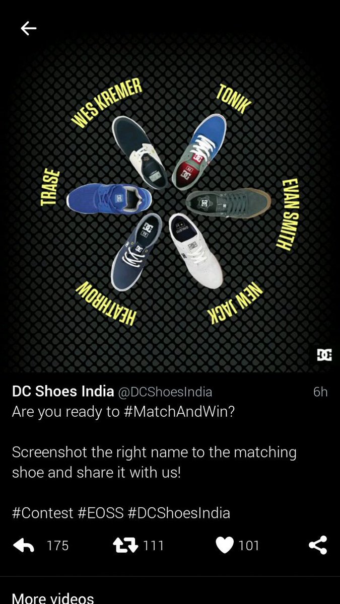 fotokiran's tweet image. Here is my Screenshot...  #MatchAndWin #EOSS #DCShoesIndia @PinkyDholakia @sd12dec @Sweet_Mirchi1