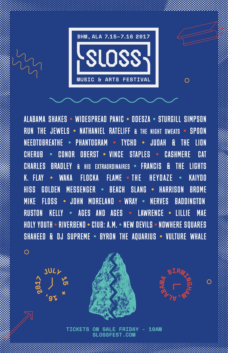 SlossFest's tweet image. The 3rd Sloss Fest lineup is here! Let's get SLOSSED!

RT for a chance to win tix before they go on sale Friday - 10am
#slossfest17