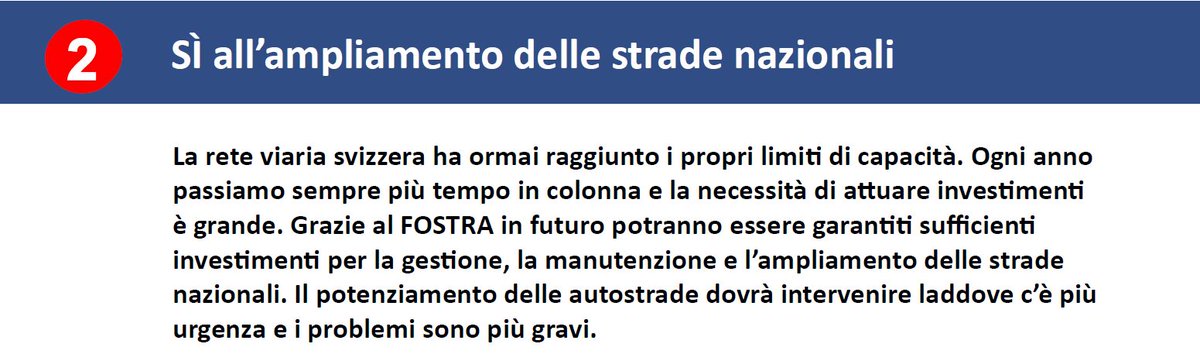 BaumeisterCH's tweet photo. 5 buone ragioni per un SÌ al #FOSTRA: SÌ all’ampliamento delle strade nazionali. https://t.co/Cw3dh6aBnl https://t.co/jnIVw5hudj