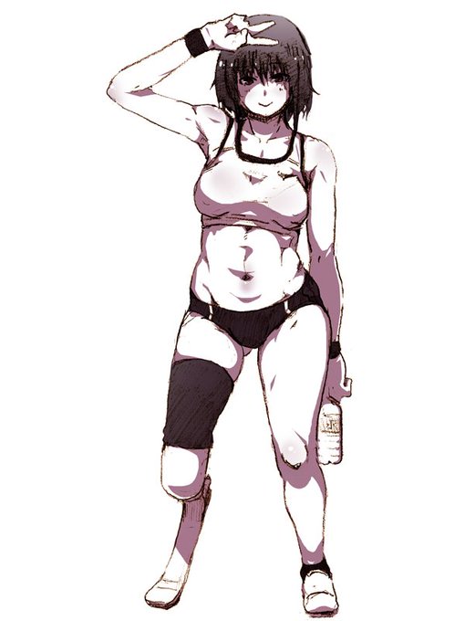 義足陸上選手ちゃん。その内色つけたいです。 